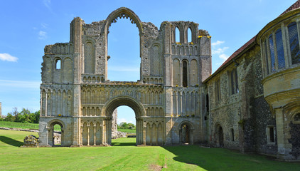 The remains of Castle Acre Priory Norfolk