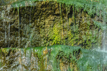 Waterfall in Kryvyi Rih at Karachuni dam