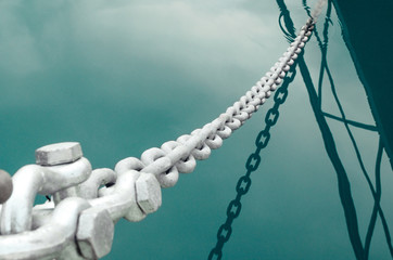 The chain. Beautiful background. Seascape. - 220117716