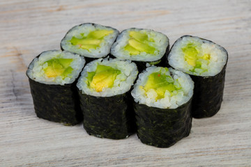 Japanese roll with avocado