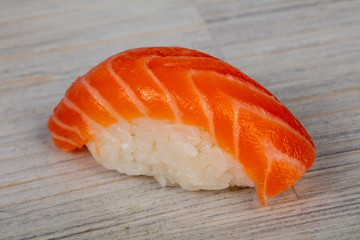 Japanese sushi with salmon