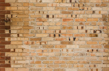 Brown and Tan Brick Wall