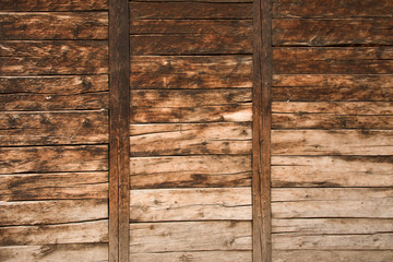 Rustic Wood Wall Vertical Beams