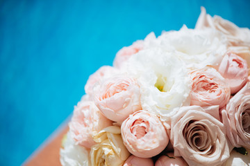 flowers and water pool