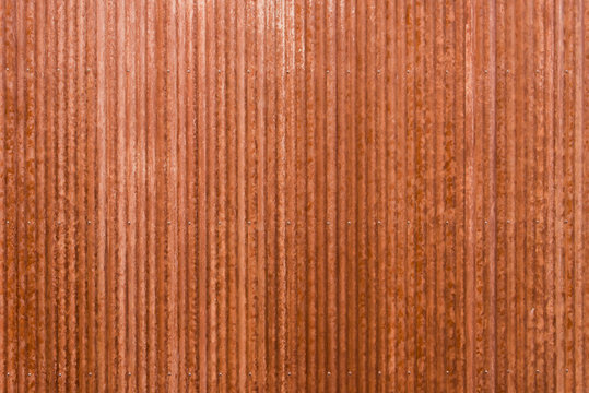 Orange Rusty Corrugated Metal