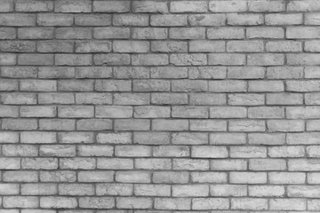 Modern white brick wall texture for background.
