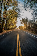 down the road