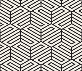 Vector seamless pattern. Modern stylish abstract texture. Repeating geometric tiles