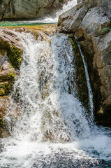 Enipea source of the river 