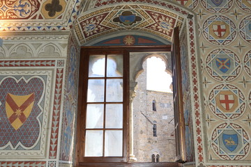 Veduta da una bifora di palazzo dei Priori
