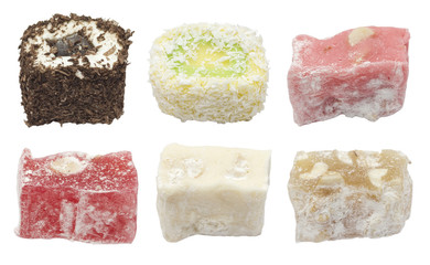 turkish delight isolated set