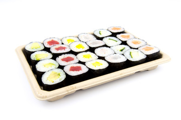 Sushi plate: japanese food