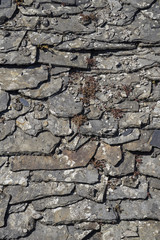 A part of old slate roof
