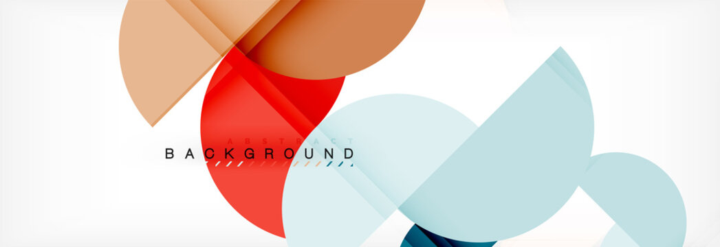 Circle modern geometrical abstract background illustration