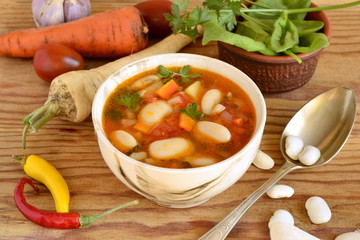 Vegetable soup, minestrone