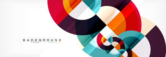 Obraz premium Vector circular abstract background