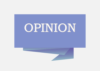 Opinion Vector illustration for design