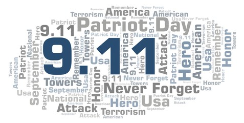 9.11 Patriot Day word cloud.