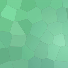Green and blue  colorful Big Hexagon in square shape background illustration.