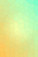Fototapeta na wymiar Green and yellow Big Hexagon vertical background illustration.