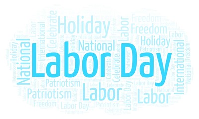 Labor Day word cloud.