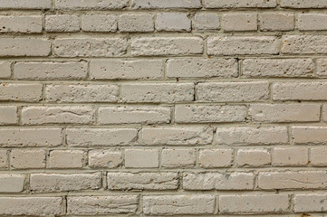 Old brick wall of silicate bricks. Texture