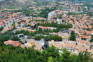Fototapeta na wymiar landscape of San Marino 
