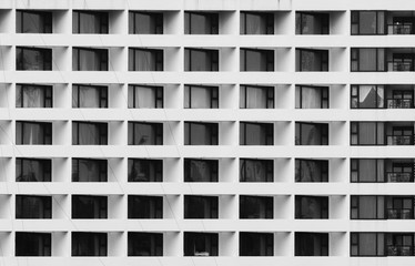 pattern of window and bacony - monochrome