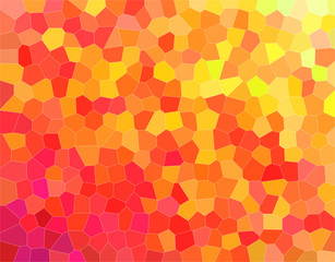 Handsome abstract illustration of yellow, orange and red colorful Little hexagon. Stunning background for your design.