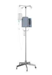 Medical IV Poles Stand Isolated