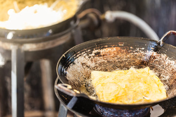 Thai street food omelettes