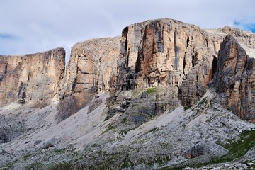 Felswände, Sellagruppe, Dolomiten, Südtirol