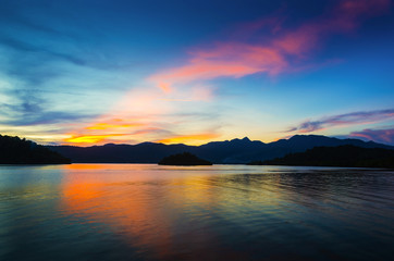 Beautiful Sunset at Chang island Thailand.