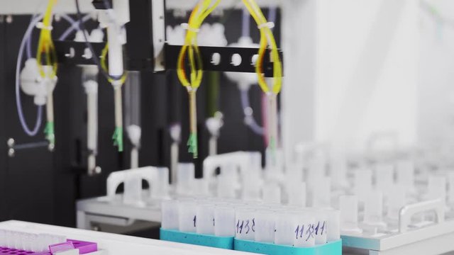 Automated laboratory in technically advanced the clinic is conducting a study aimed at combating diabetes, a deep analysis of the blood and the cells of the pancreas