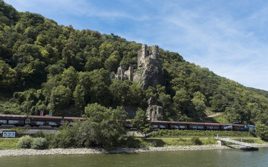 Fototapeta na wymiar Burg Rheinstein Castle at Rhine Valley in Germany