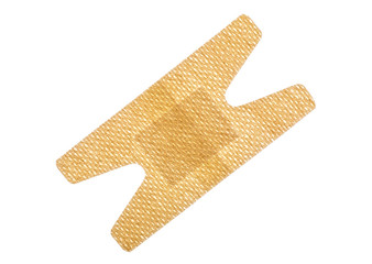 Adhesive plaster on a white background