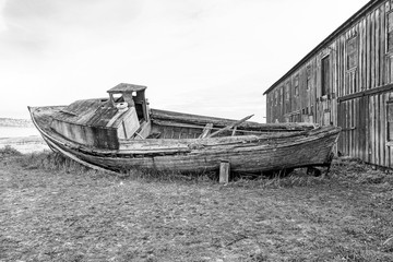 Abandoned Wooden Boat