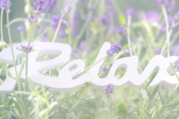 Relax, Dekoration mit Lavendel
