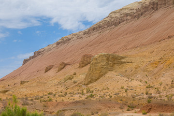 sandy mountains, national park in Kazakhstan
