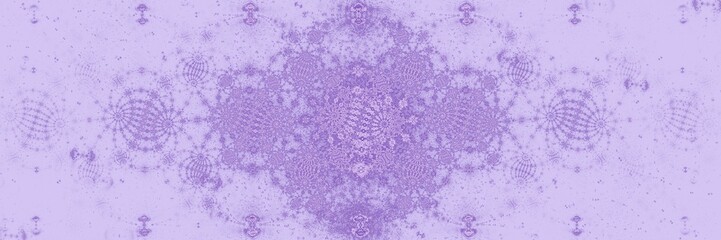 Panoramahintergrund mit Ornamenten - Violett