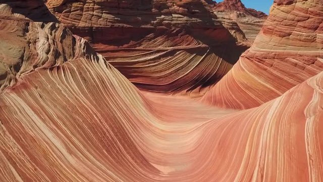 Pan: Waves on the Rocks in the Desert, The Wave, Arizona