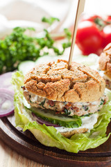 Homemade gluten free turkey burgers