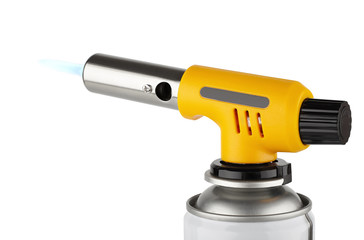 gas turbo burner on a vial, tool for heating and soldering