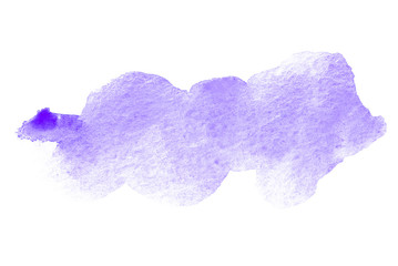 Watercolor texture of a violet spot, with a texture of paper