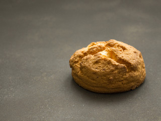 cupcake is on the black table