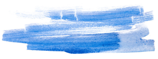 blue brush strokes, watercolor stain