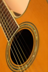 Obraz premium Sound Hole of a Guitar - Close Up