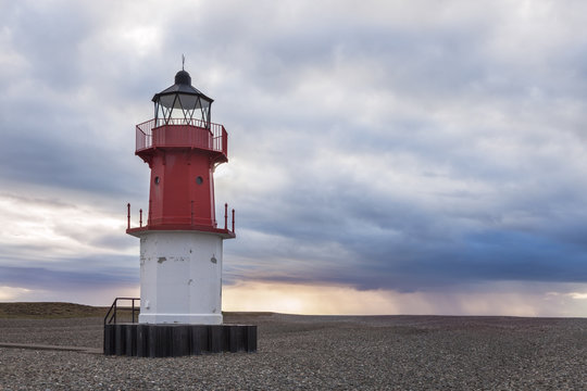 Point of Ayre Lighthouse on the Isle of Man