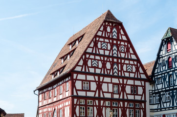 Low Angle View of Building against Sky in Rothenburg ob der Tauber, Germany