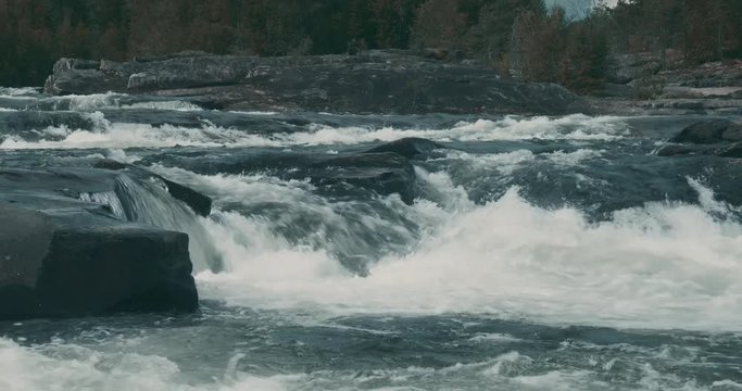 Hallingdalselva River In Norway